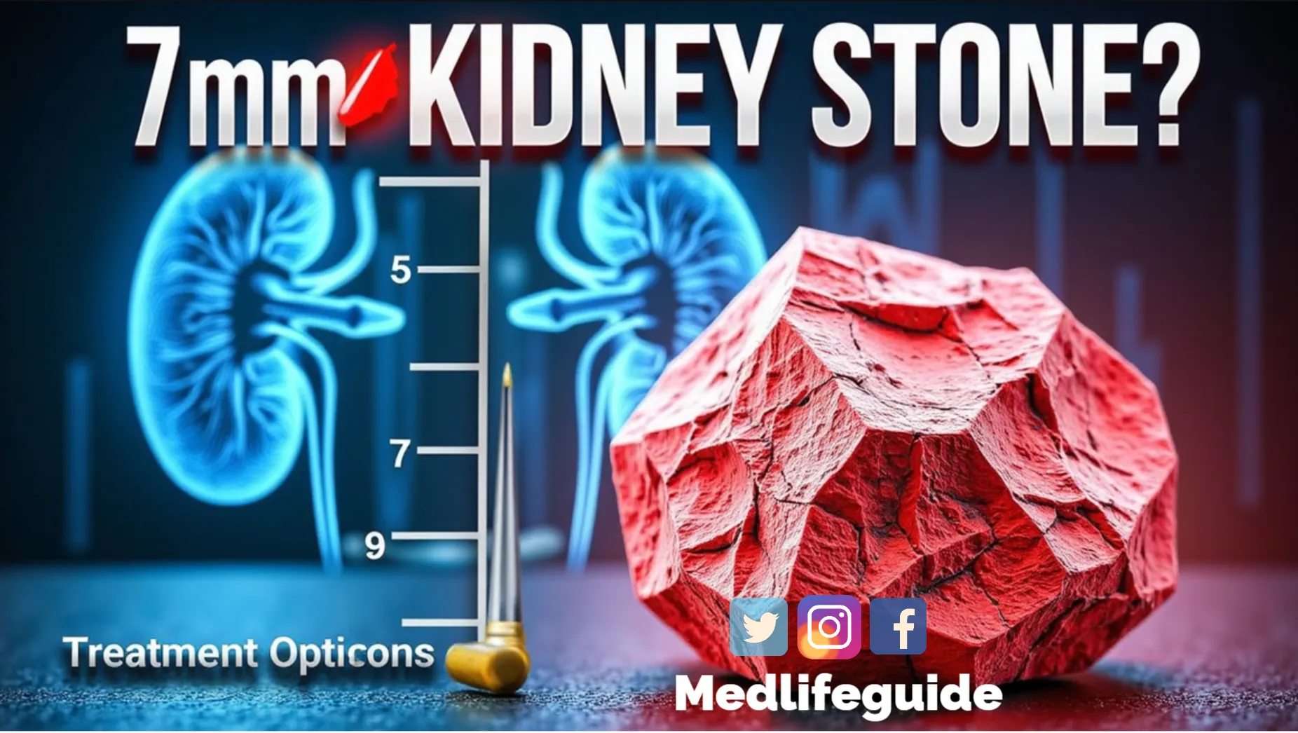Treatment options for 7mm kidney stones