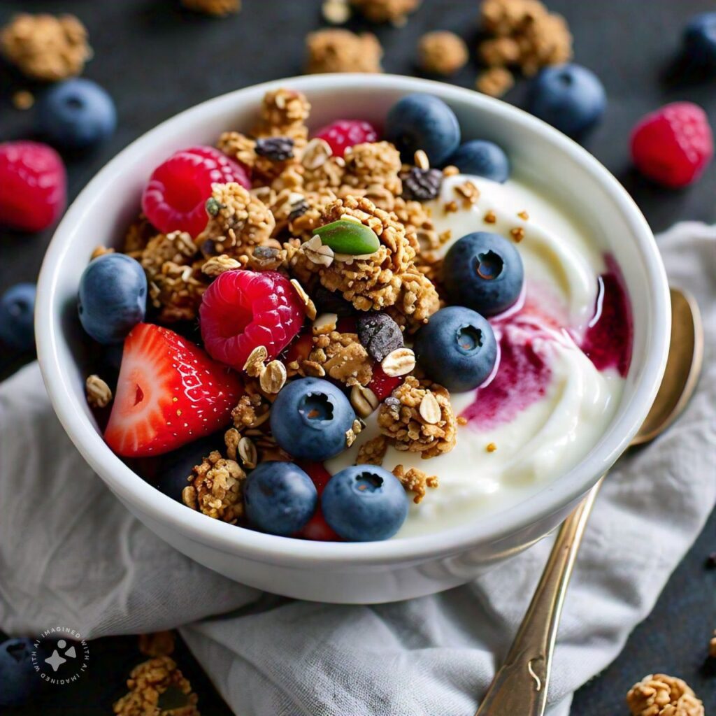 Oatmeal with fruit and low-fat milk Oatmeal with fruit and low-fat milk