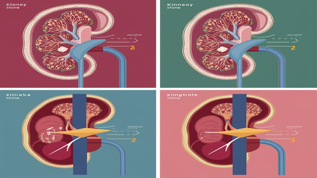 Stages of passing Kidney Stone