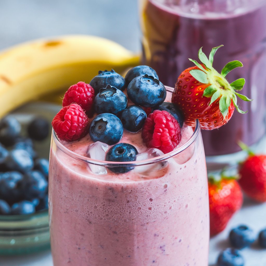 a photo of a low potassium smoothie for kidney health