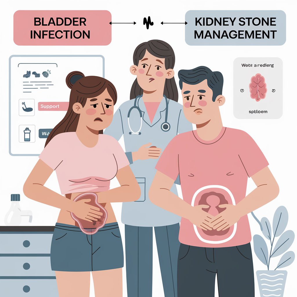 Difference Between Bladder Infection and Kidney Stones Difference Between Bladder Infection and Kidney Stones