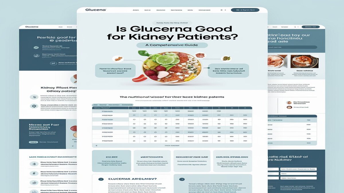 Is Glucerna Good for Kidney Patients