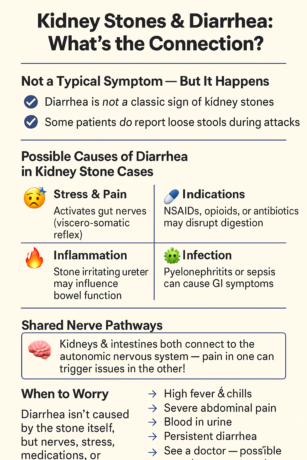 What Is the Connection Between Kidney Stones and Diarrhea?