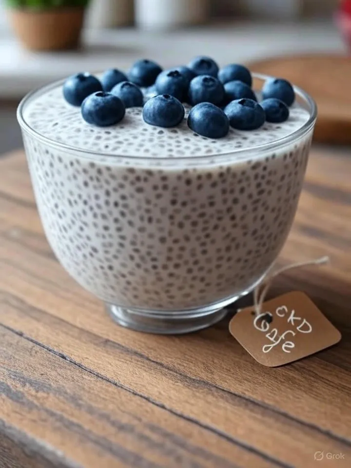 Chia Seed Pudding with Berries