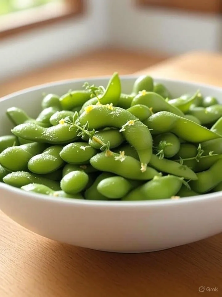 Zesty Lemon-Herb Edamame