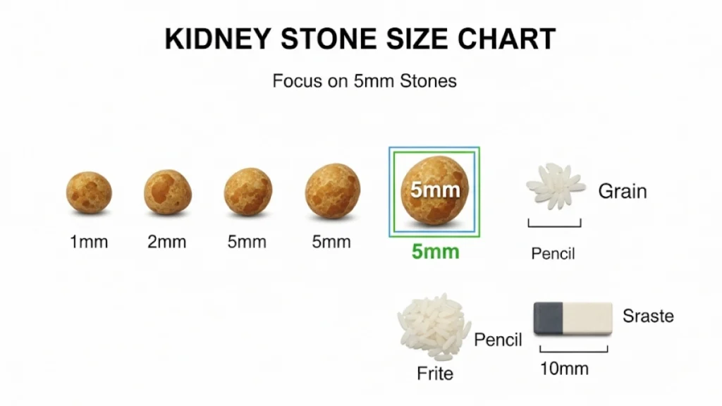 5mm kidney stone size chart​