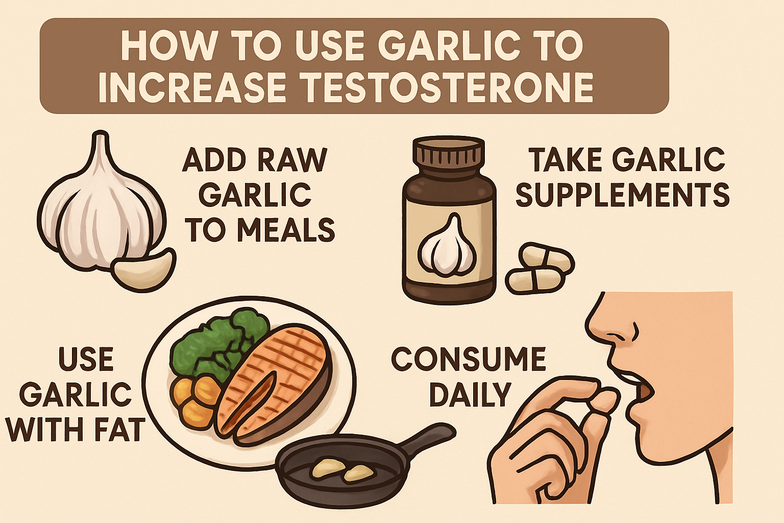 How to Use Garlic to Increase Testosterone