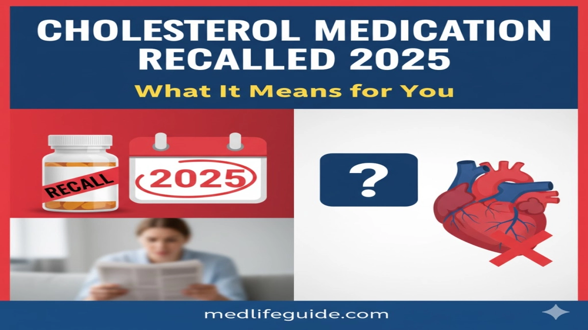 Cholesterol Medication Recalled 2025