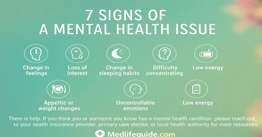7 Signs of mental health issue