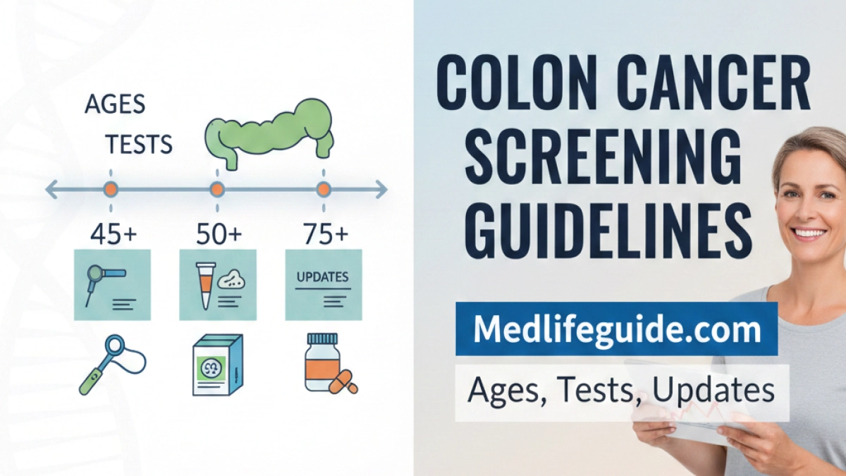 Colon Cancer Screening Guidelines by medlifeguide