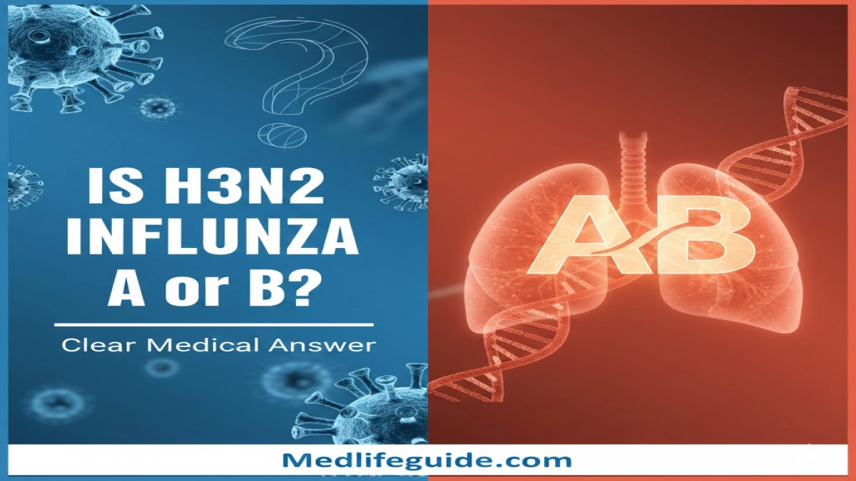 Inquiry about H3N2 classification as Influenza A or B, from medlifeguide.com.