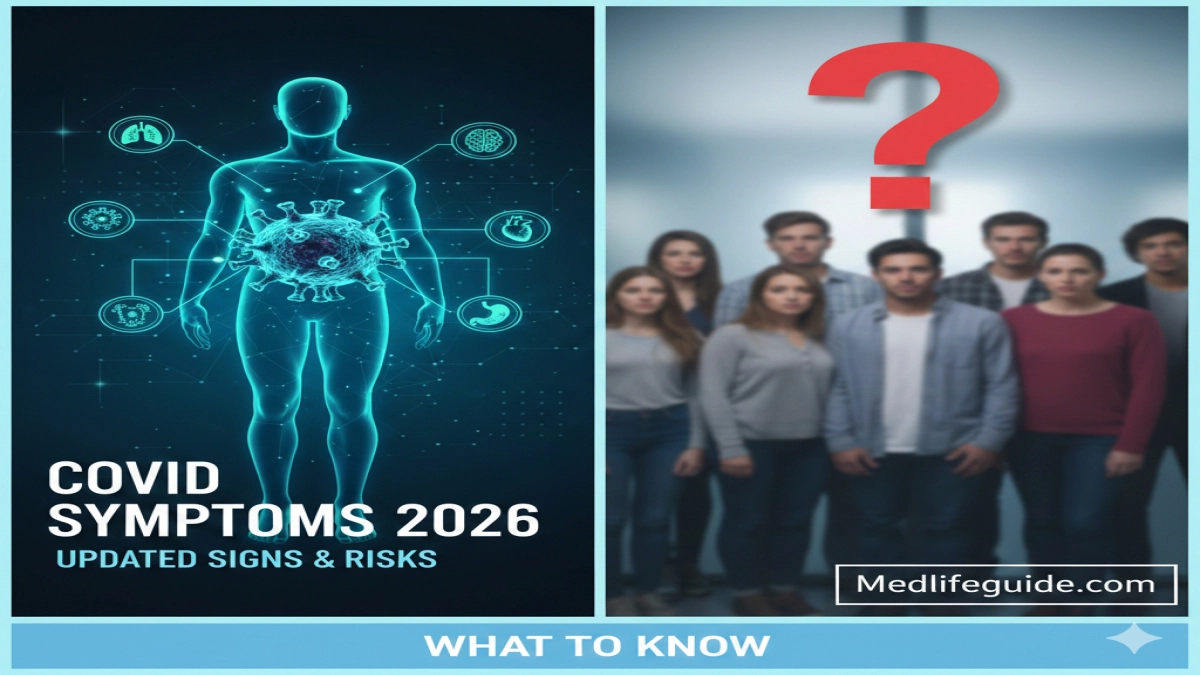 COVID Symptoms 2026 explained by medlifeguide