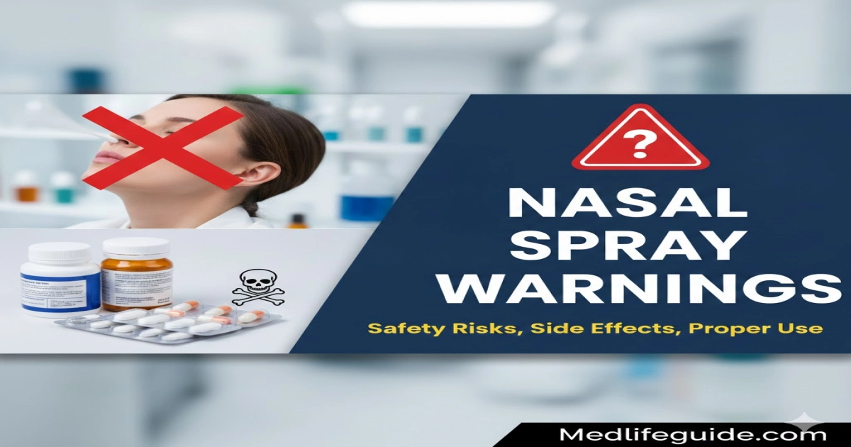 Nasal Spray Warnings Safety Risks, Side Effects, Proper Use explained by medlifguide