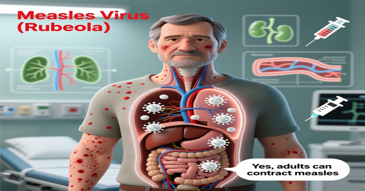 Can an adult get measles