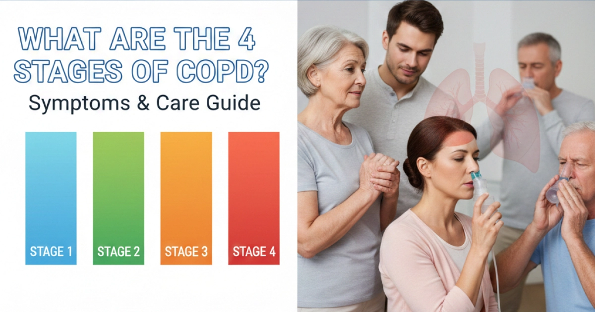 What are the 4 Stages of COPD