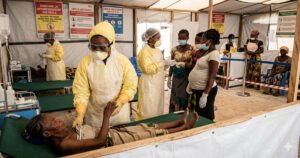 The DRC Ebola outbreak disproportionately harms women because they account for over 60% of suspected cases — driven by their roles as primary caregivers, participation in burial rituals, and frontline healthcare work. Pregnant women face the highest mortality risk, while gender inequality limits their access to treatment, safety information, and protective equipment.
