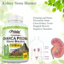 CHANCA PIEDRA 1600mg
Kidney Stone Crusher & Ultimate Urinary Tract Support