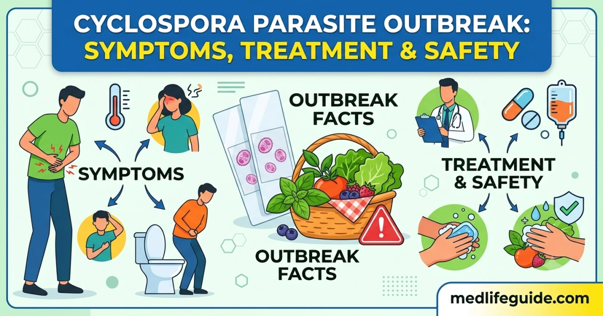 Cyclospora Parasite Outbreak Symptoms, Treatment & Safety